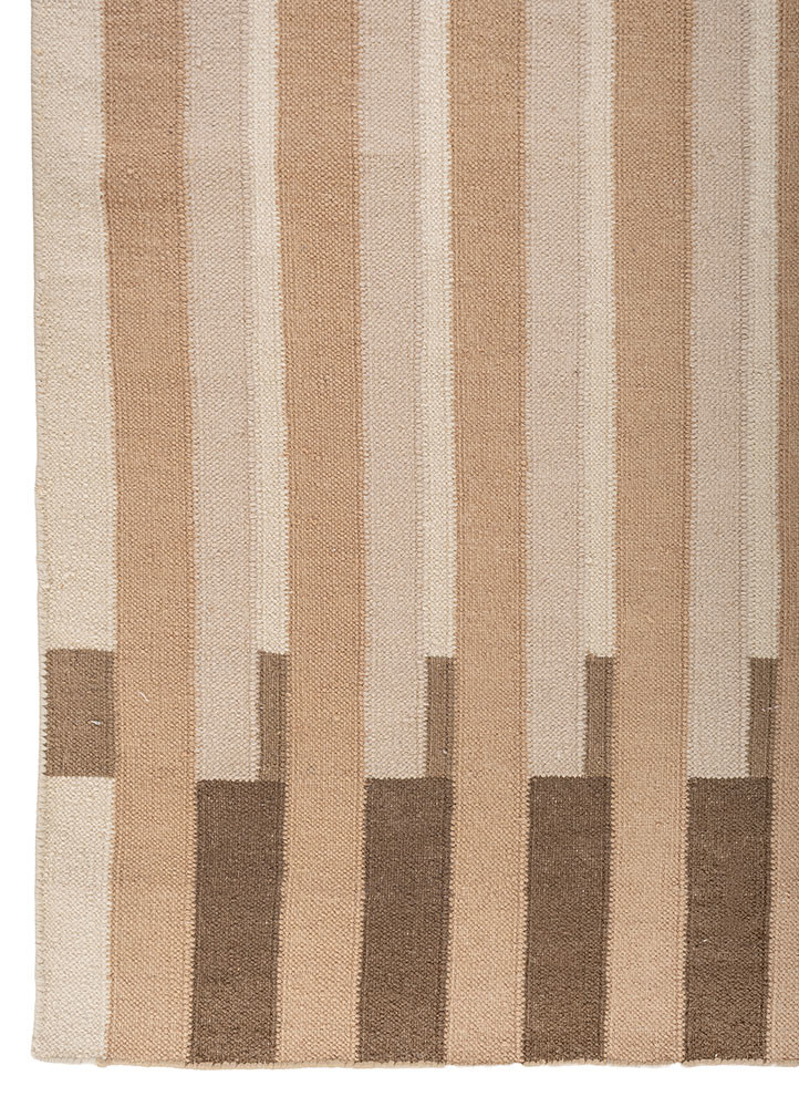 indusbar grey and black wool flat weaves Rug - Corner indusbar grey and black wool flat weaves Rug - Corner