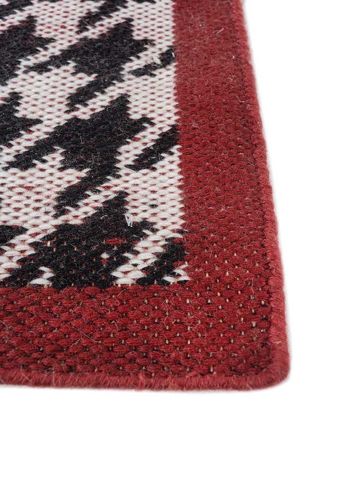 alhambra grey and black wool and viscose flat weaves Rug - Corner alhambra grey and black wool and viscose flat weaves Rug - Corner