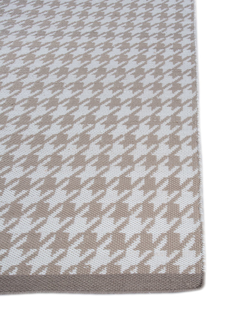 alhambra beige and brown wool flat weaves Rug - Corner alhambra beige and brown wool flat weaves Rug - Corner