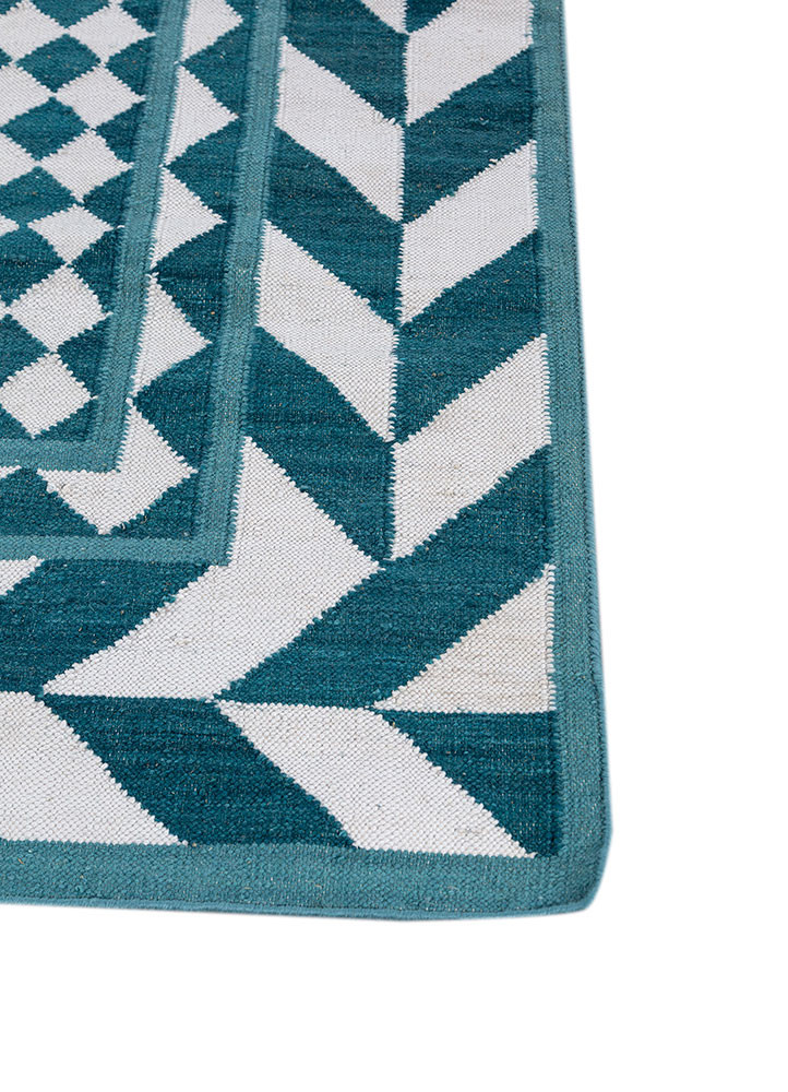 alhambra ivory wool flat weaves Rug - Corner alhambra ivory wool flat weaves Rug - Corner