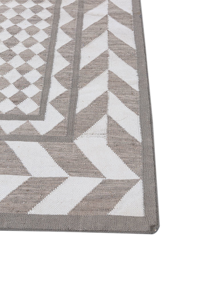 alhambra ivory wool flat weaves Rug - Corner alhambra ivory wool flat weaves Rug - Corner