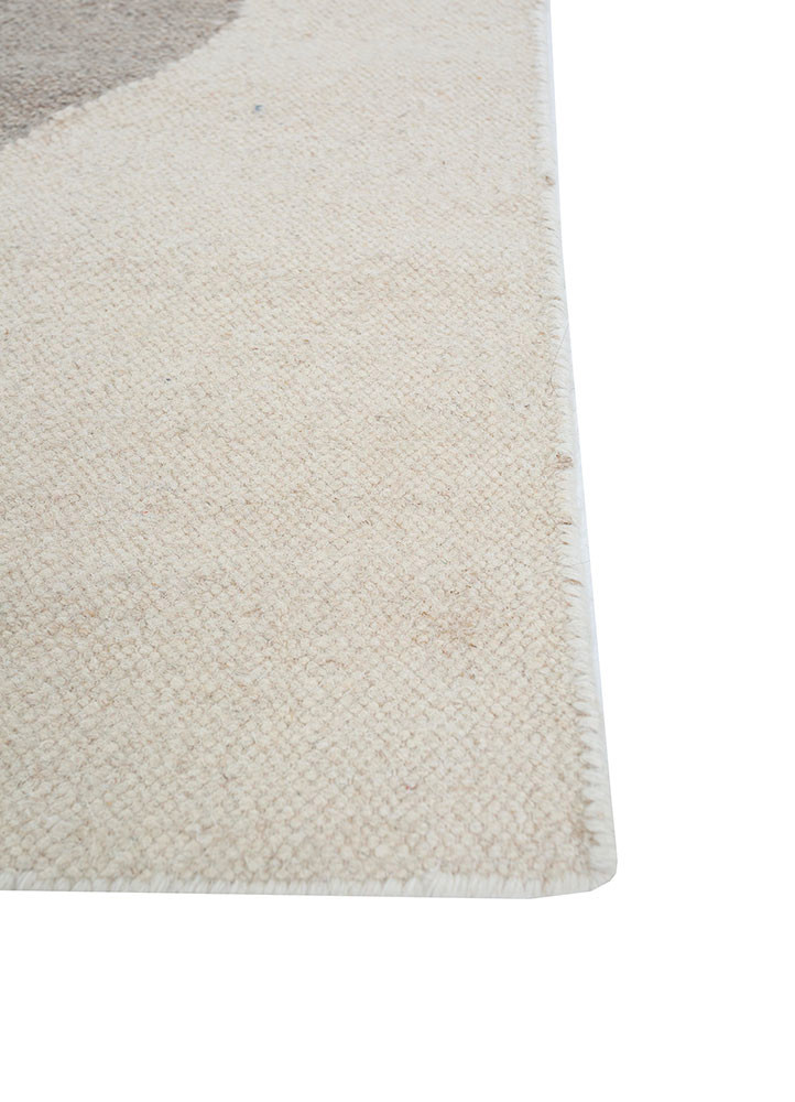 checkers blue wool and viscose flat weaves Rug - Corner checkers blue wool and viscose flat weaves Rug - Corner