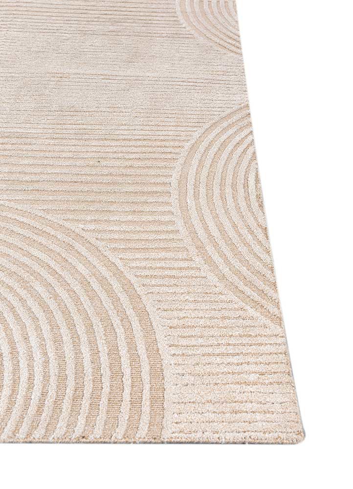 aprezo beige and brown acrylic hand knotted Rug - Corner aprezo beige and brown acrylic hand knotted Rug - Corner