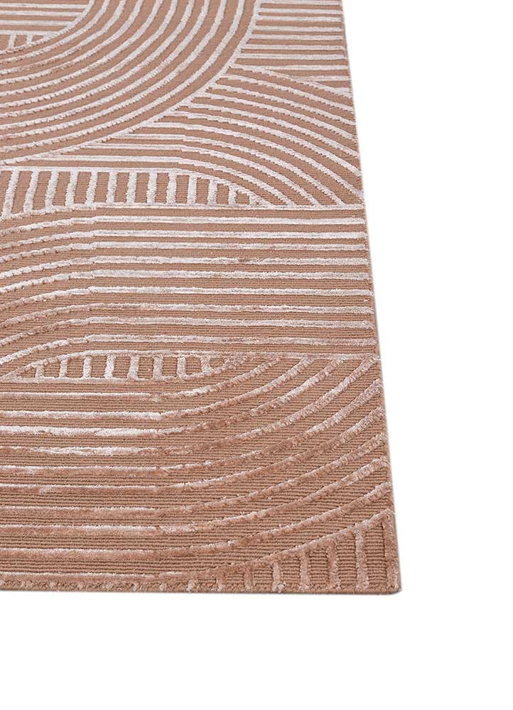 aprezo red and orange wool and bamboo silk hand knotted Rug - Corner aprezo red and orange wool and bamboo silk hand knotted Rug - Corner