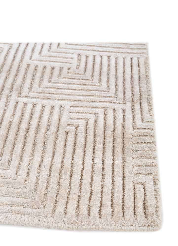 azalea gold wool and bamboo silk hand knotted Rug - Corner azalea gold wool and bamboo silk hand knotted Rug - Corner