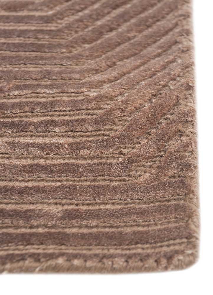 azalea beige and brown wool and bamboo silk hand knotted Rug - Corner azalea beige and brown wool and bamboo silk hand knotted Rug - Corner