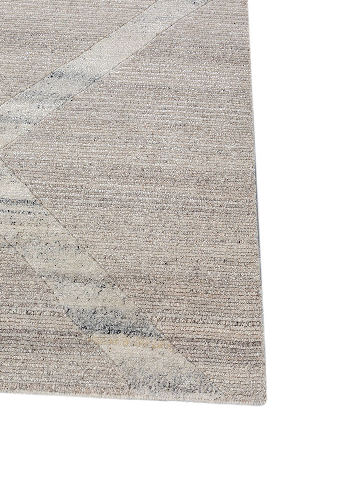 blythe ivory wool and bamboo silk hand knotted Rug - Corner blythe ivory wool and bamboo silk hand knotted Rug - Corner
