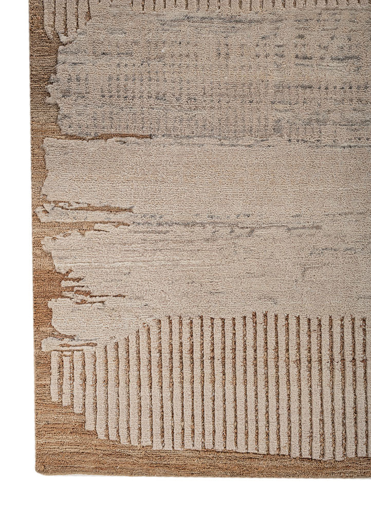 manifest ivory wool hand knotted Rug - Corner manifest ivory wool hand knotted Rug - Corner