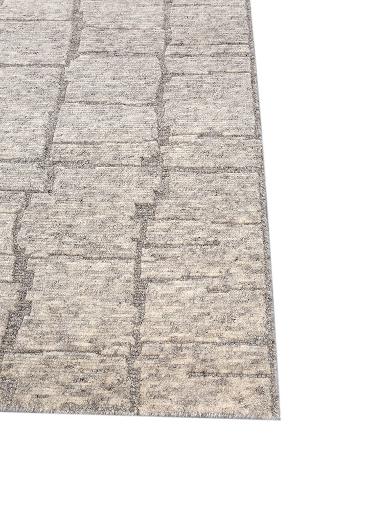 manifest ivory wool hand knotted Rug - Corner manifest ivory wool hand knotted Rug - Corner