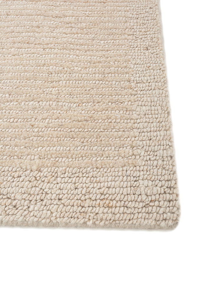 aprezo ivory wool hand knotted Rug - Corner aprezo ivory wool hand knotted Rug - Corner