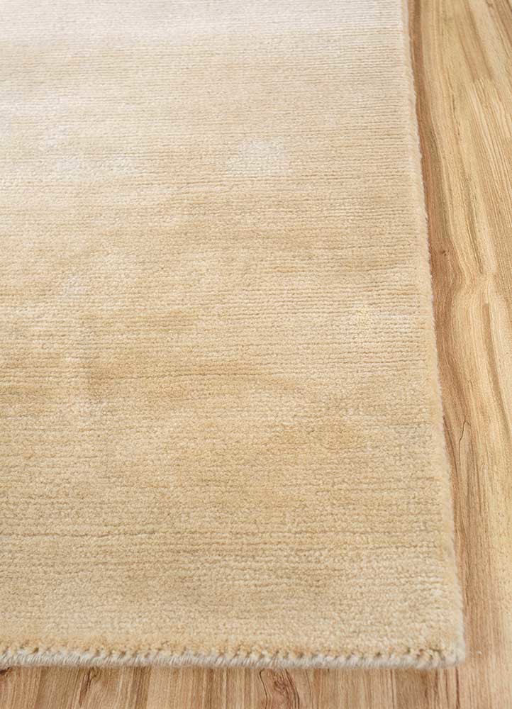 sthir gold wool hand knotted Rug - Corner sthir gold wool hand knotted Rug - Corner