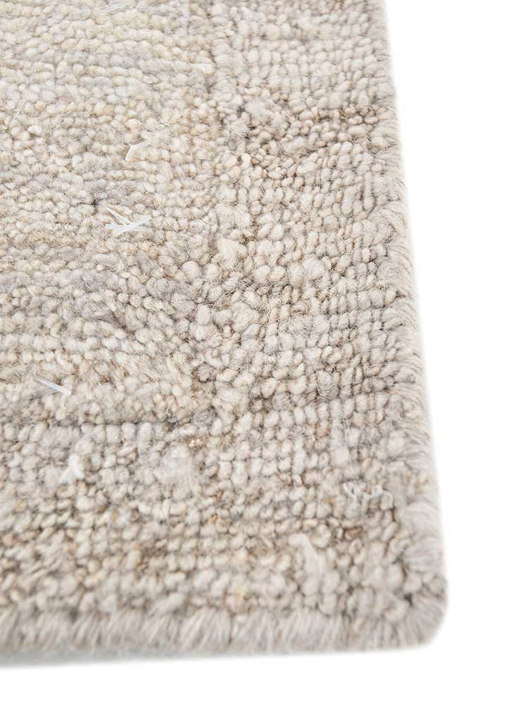 manifest ivory wool hand knotted Rug - Corner manifest ivory wool hand knotted Rug - Corner