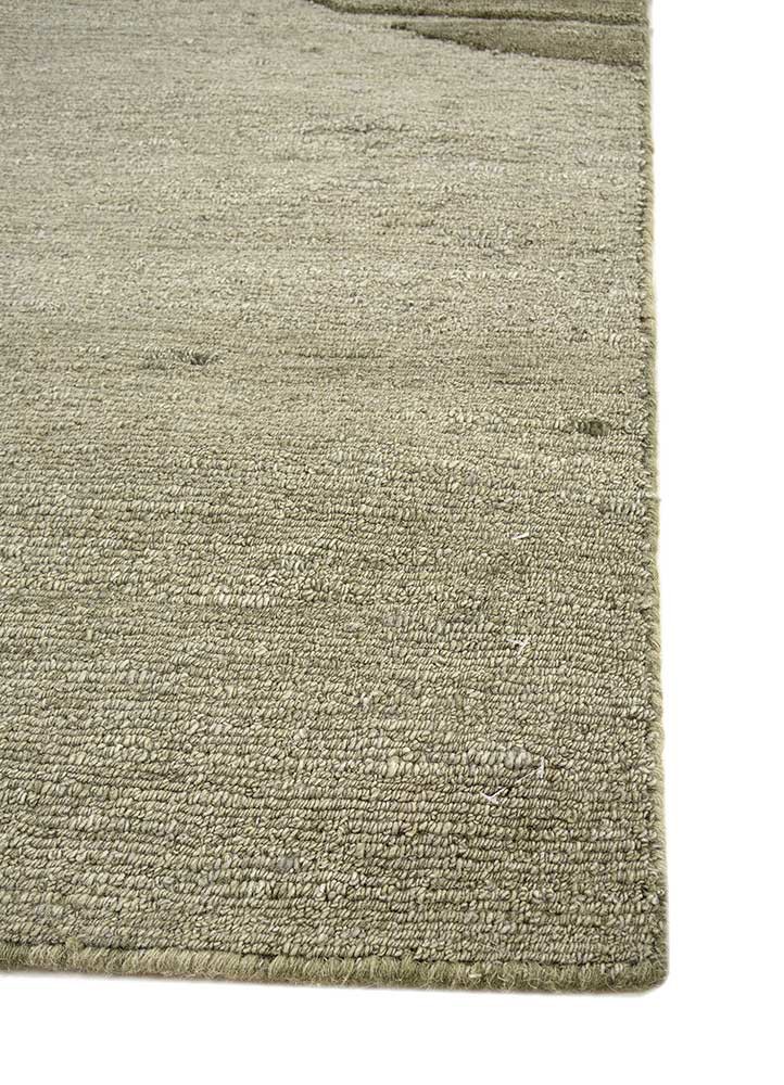 blythe green wool hand knotted Rug - Corner blythe green wool hand knotted Rug - Corner