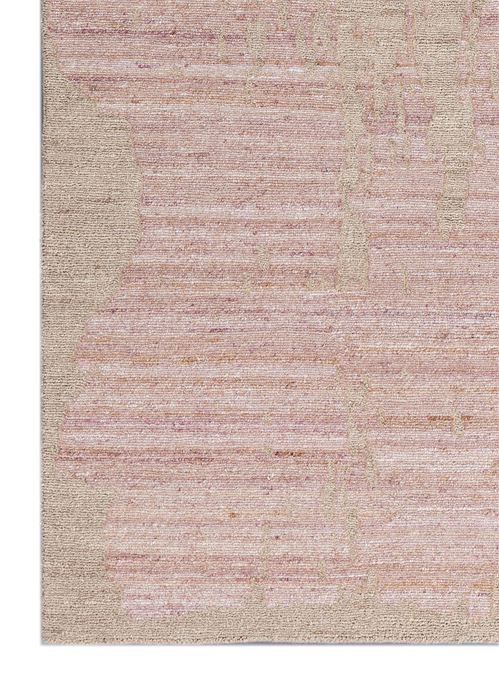 aprezo beige and brown nylon hand knotted Rug - Corner aprezo beige and brown nylon hand knotted Rug - Corner