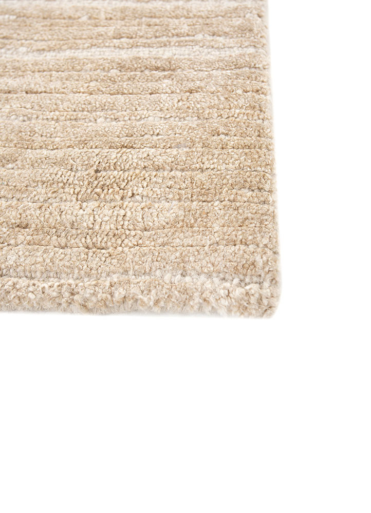 azalea beige and brown wool and silk hand knotted Rug - Corner azalea beige and brown wool and silk hand knotted Rug - Corner