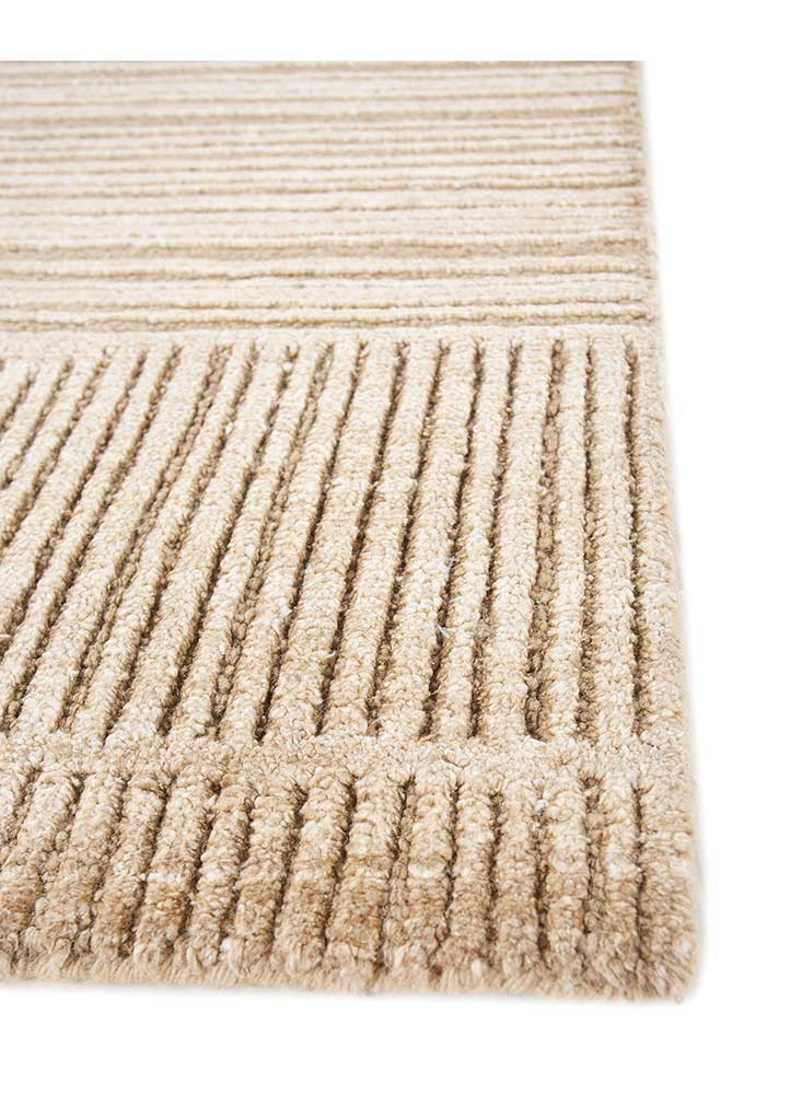 azalea beige and brown wool and silk hand knotted Rug - Corner azalea beige and brown wool and silk hand knotted Rug - Corner