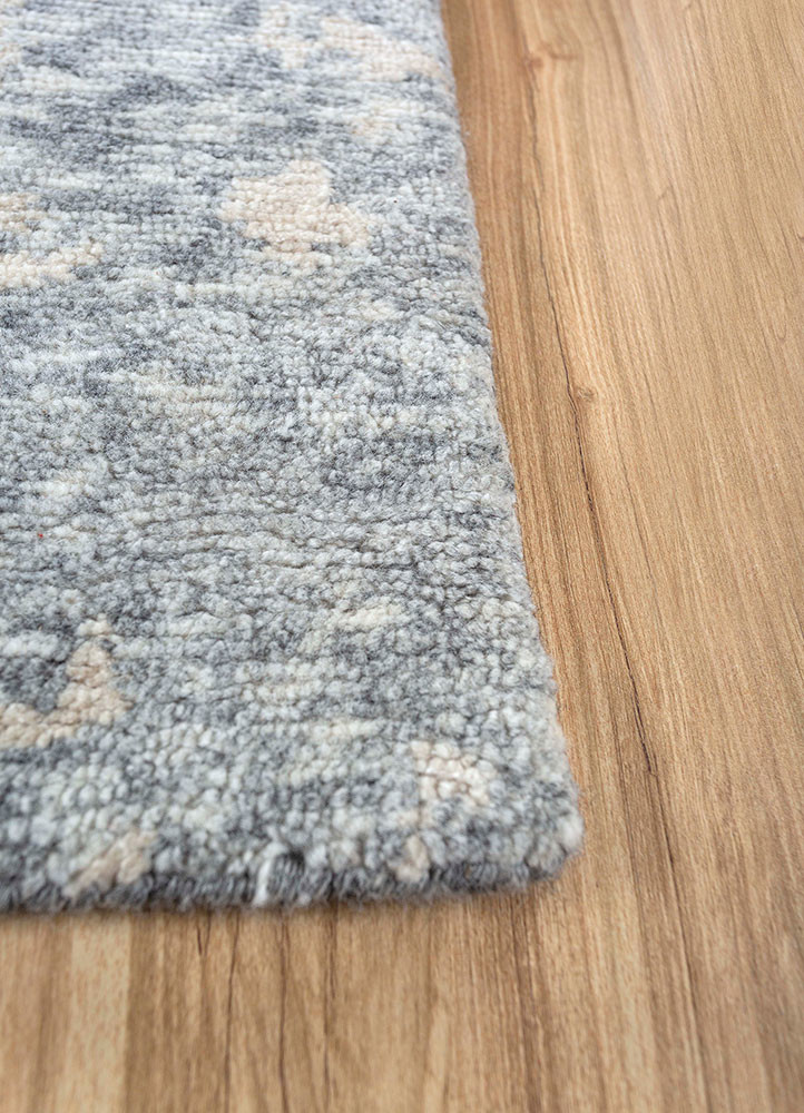 uvenuti beige and brown wool hand knotted Rug - Corner uvenuti beige and brown wool hand knotted Rug - Corner