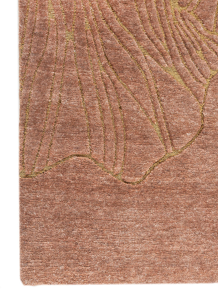 azalea red and orange wool hand knotted Rug - Corner azalea red and orange wool hand knotted Rug - Corner