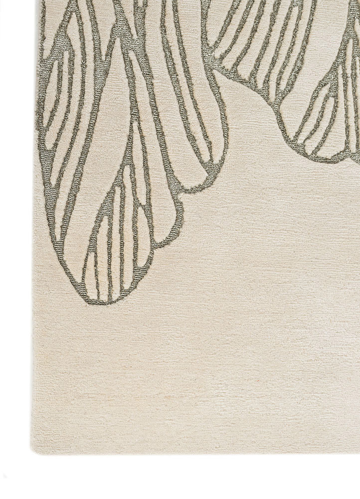 azalea ivory wool hand knotted Rug - Corner azalea ivory wool hand knotted Rug - Corner