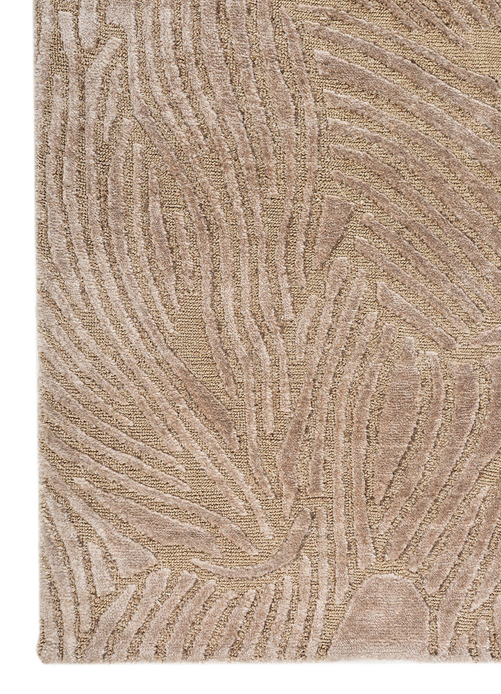 azalea beige and brown wool hand knotted Rug - Corner azalea beige and brown wool hand knotted Rug - Corner