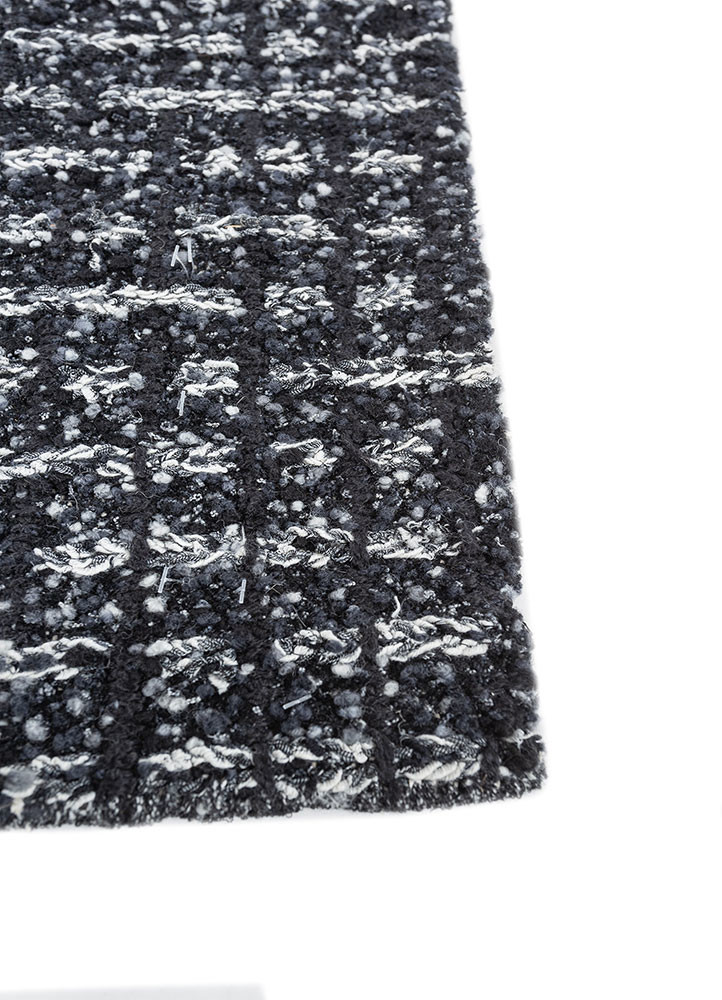 atelier blue wool hand knotted Rug - Corner atelier blue wool hand knotted Rug - Corner