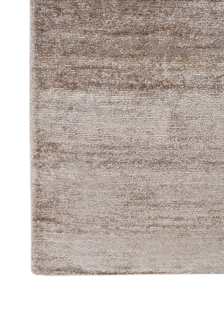 entropy ivory bamboo silk hand knotted Rug - Corner entropy ivory bamboo silk hand knotted Rug - Corner
