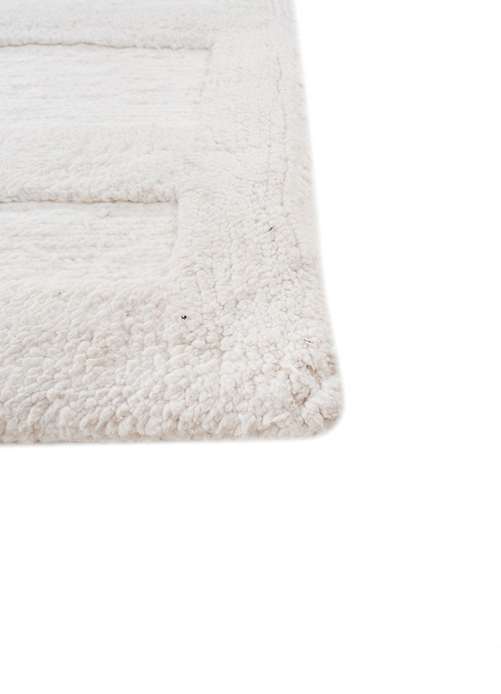 manifest ivory polyester hand knotted Rug - Corner manifest ivory polyester hand knotted Rug - Corner
