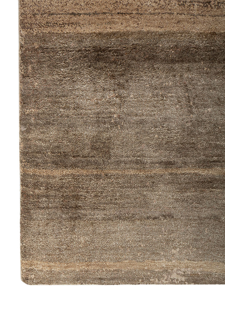 aprezo beige and brown bamboo silk hand knotted Rug - Corner aprezo beige and brown bamboo silk hand knotted Rug - Corner
