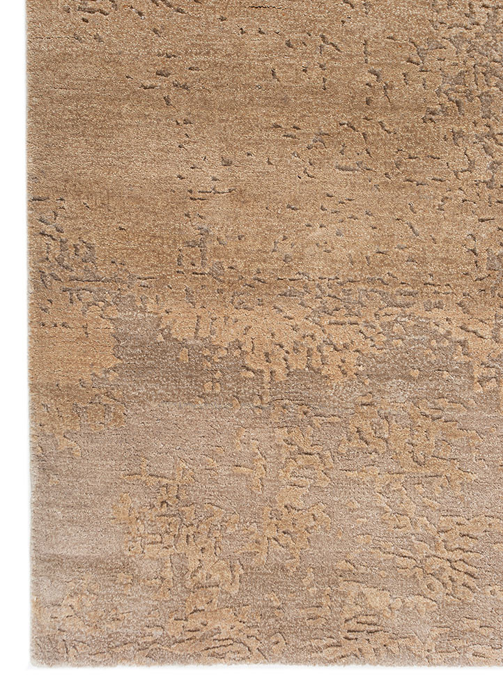 entropy grey and black wool and bamboo silk hand knotted Rug - Corner entropy grey and black wool and bamboo silk hand knotted Rug - Corner