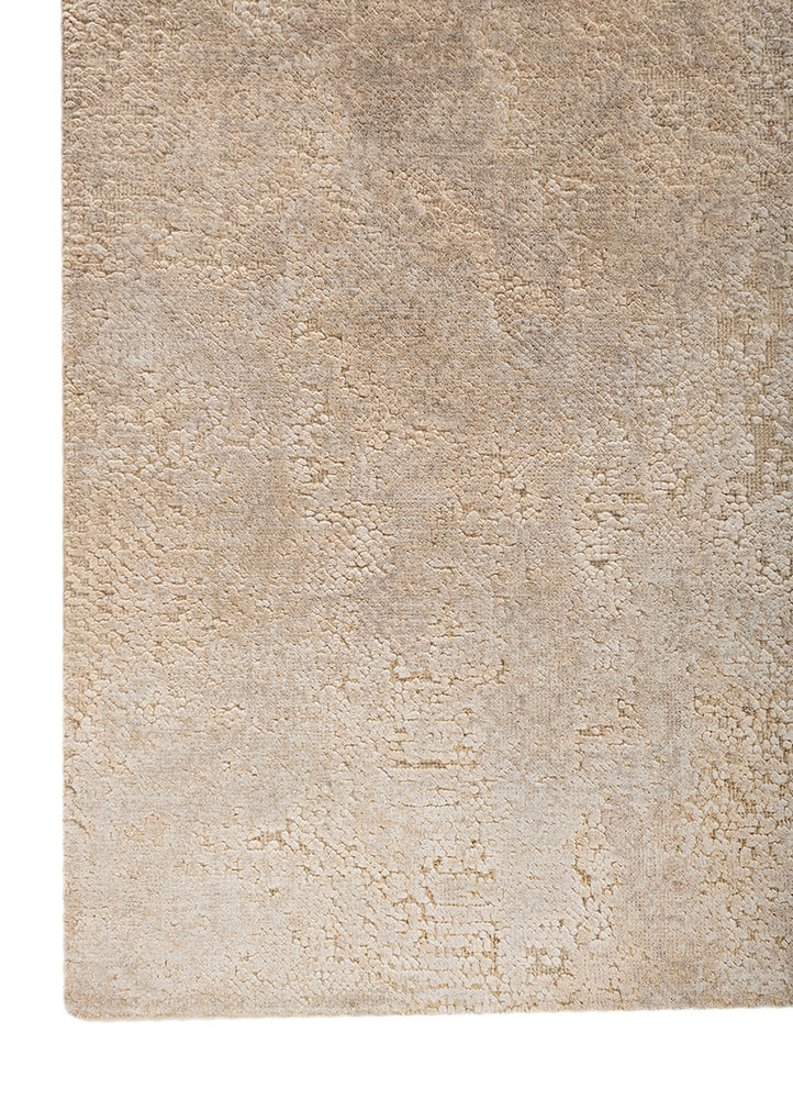 aprezo gold wool and bamboo silk hand knotted Rug - Corner aprezo gold wool and bamboo silk hand knotted Rug - Corner