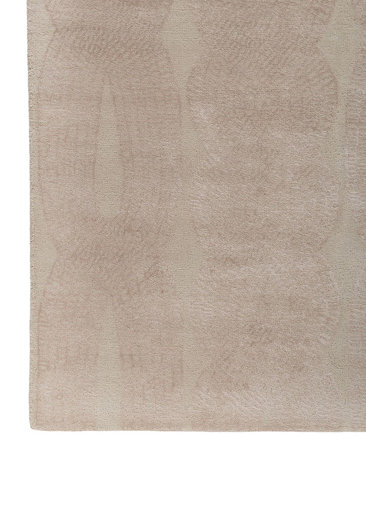 aprezo ivory wool and bamboo silk hand knotted Rug - Corner aprezo ivory wool and bamboo silk hand knotted Rug - Corner