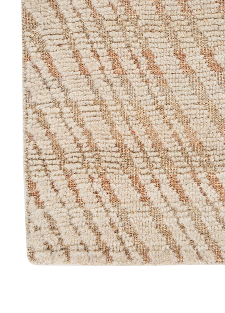 aprezo ivory wool hand knotted Rug - Corner aprezo ivory wool hand knotted Rug - Corner