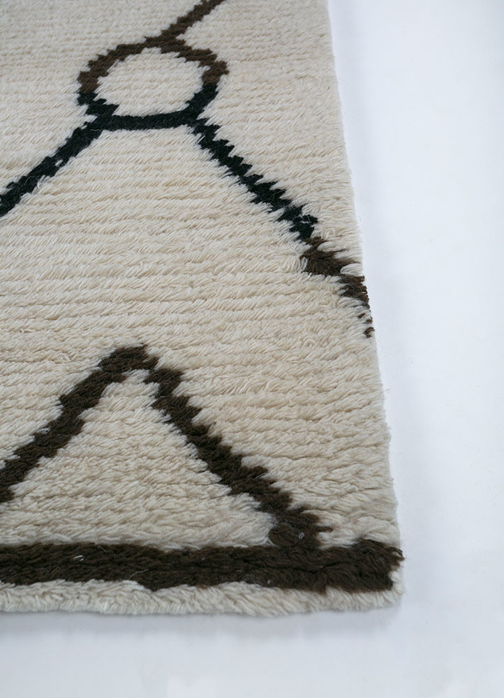 zuri ivory wool hand knotted Rug - Corner zuri ivory wool hand knotted Rug - Corner