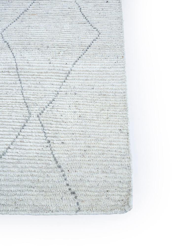 manifest ivory wool hand knotted Rug - Corner manifest ivory wool hand knotted Rug - Corner