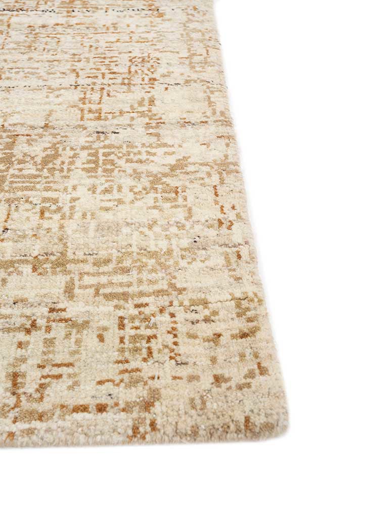 uvenuti ivory wool hand knotted Rug - Corner uvenuti ivory wool hand knotted Rug - Corner