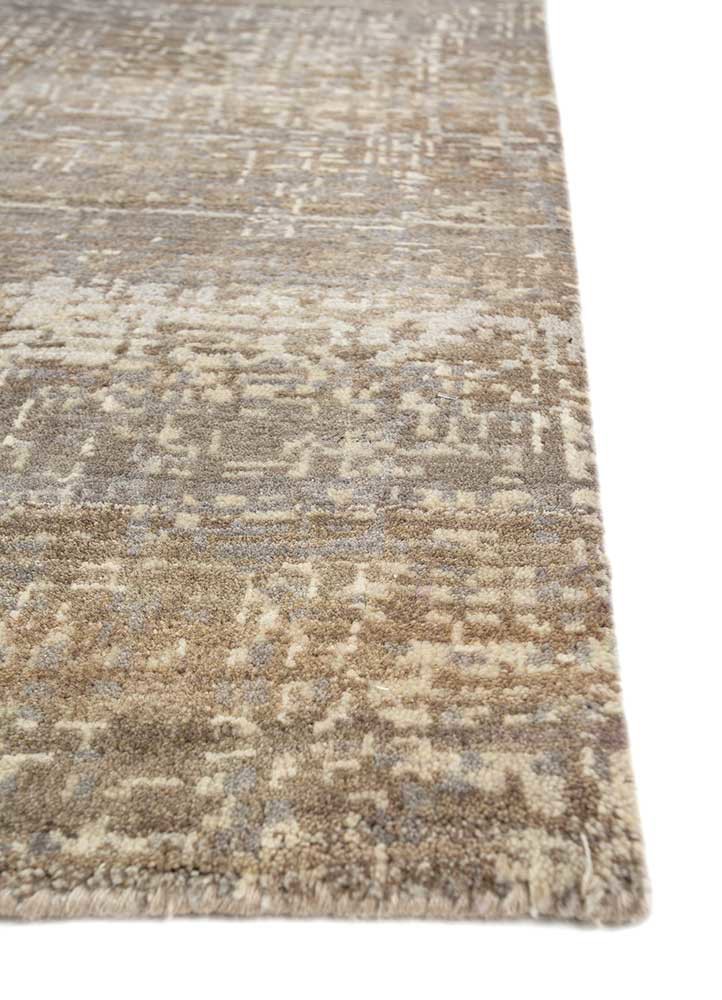 uvenuti grey and black wool hand knotted Rug - Corner