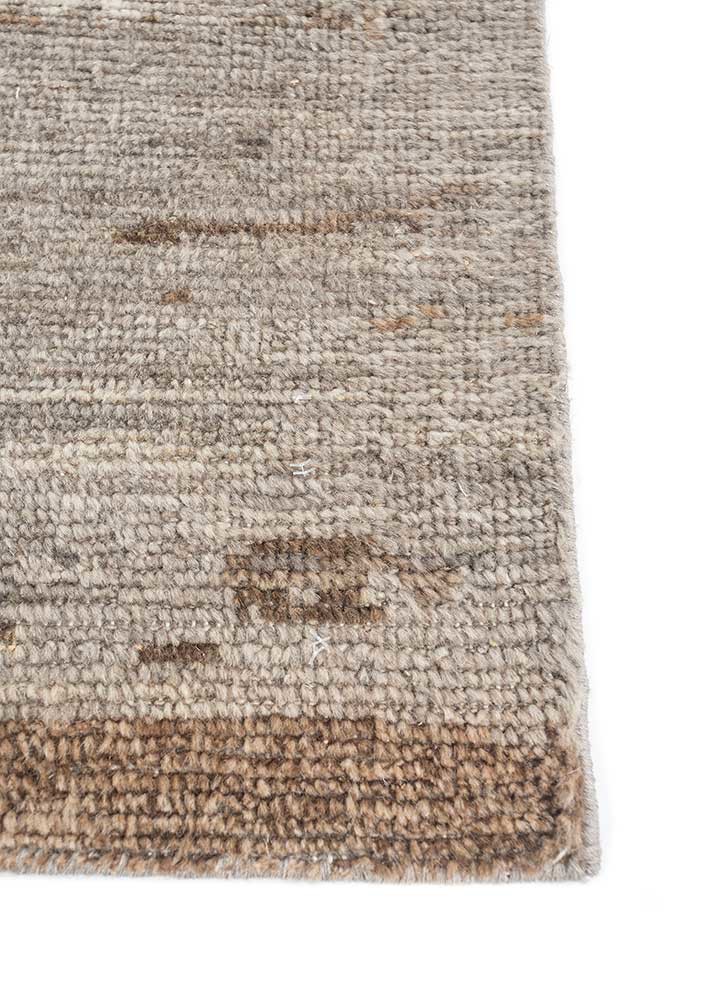 entropy grey and black wool hand knotted Rug - Corner entropy grey and black wool hand knotted Rug - Corner