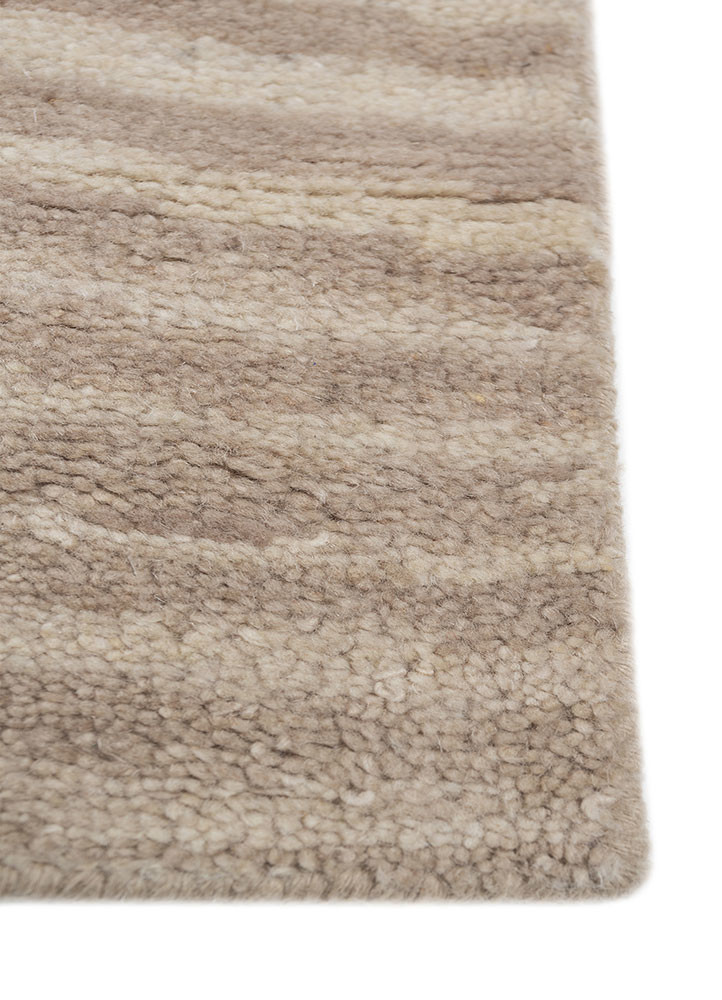 entropy ivory wool hand knotted Rug - Corner entropy ivory wool hand knotted Rug - Corner
