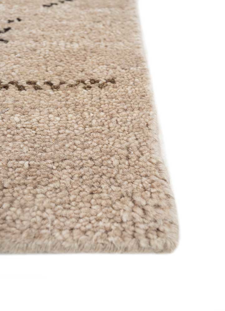 zuri ivory wool hand knotted Rug - Corner zuri ivory wool hand knotted Rug - Corner