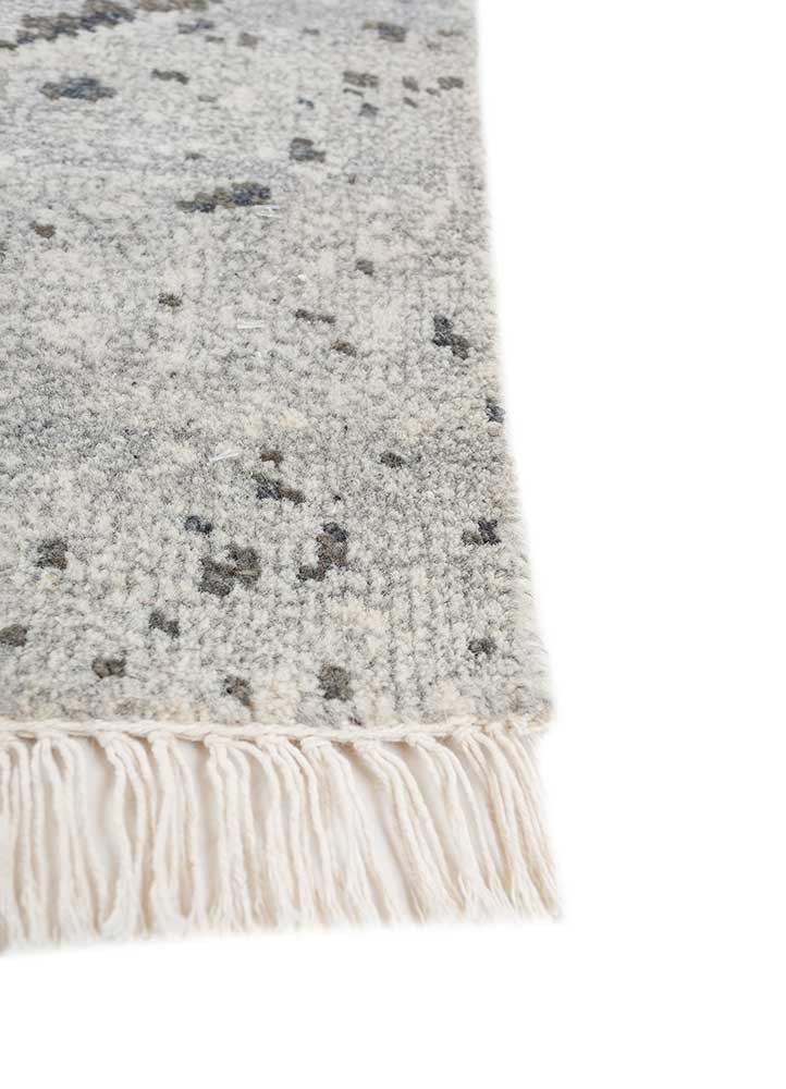 aprezo grey and black wool hand knotted Rug - Corner aprezo grey and black wool hand knotted Rug - Corner