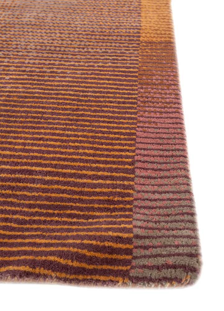 blythe red and orange wool hand knotted Rug - Corner blythe red and orange wool hand knotted Rug - Corner