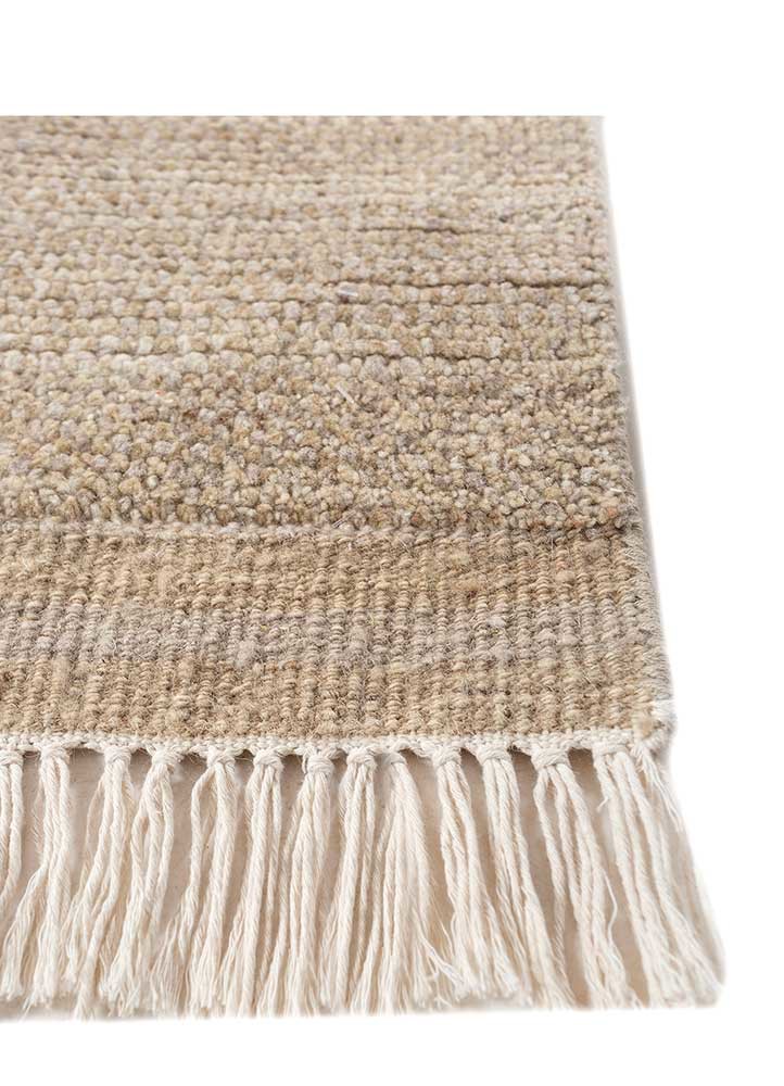 manifest ivory afghan wool hand knotted Rug - Corner