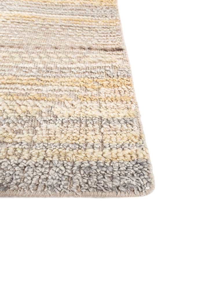 erbe beige and brown wool hand knotted Rug - Corner erbe beige and brown wool hand knotted Rug - Corner