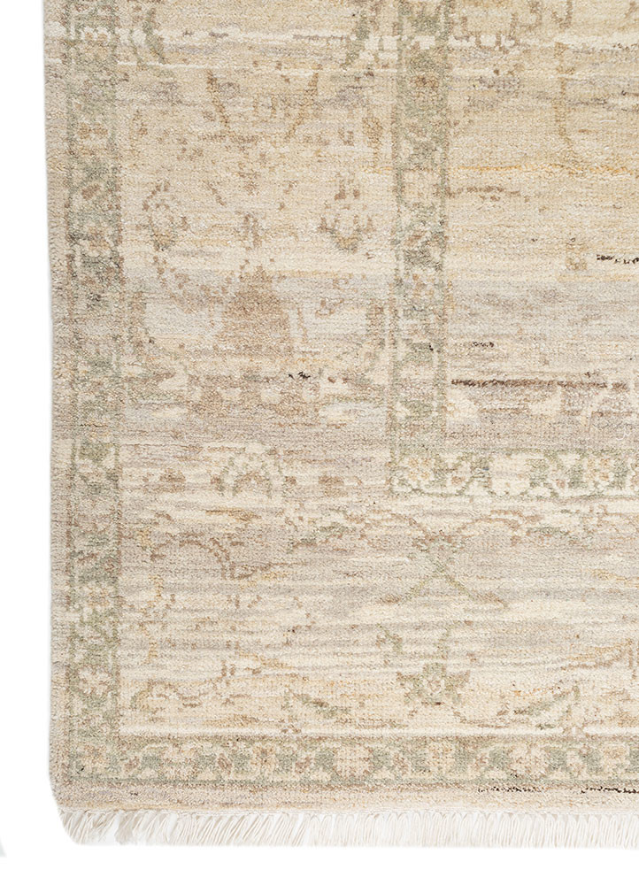viscaya ivory wool hand knotted Rug - Corner viscaya ivory wool hand knotted Rug - Corner