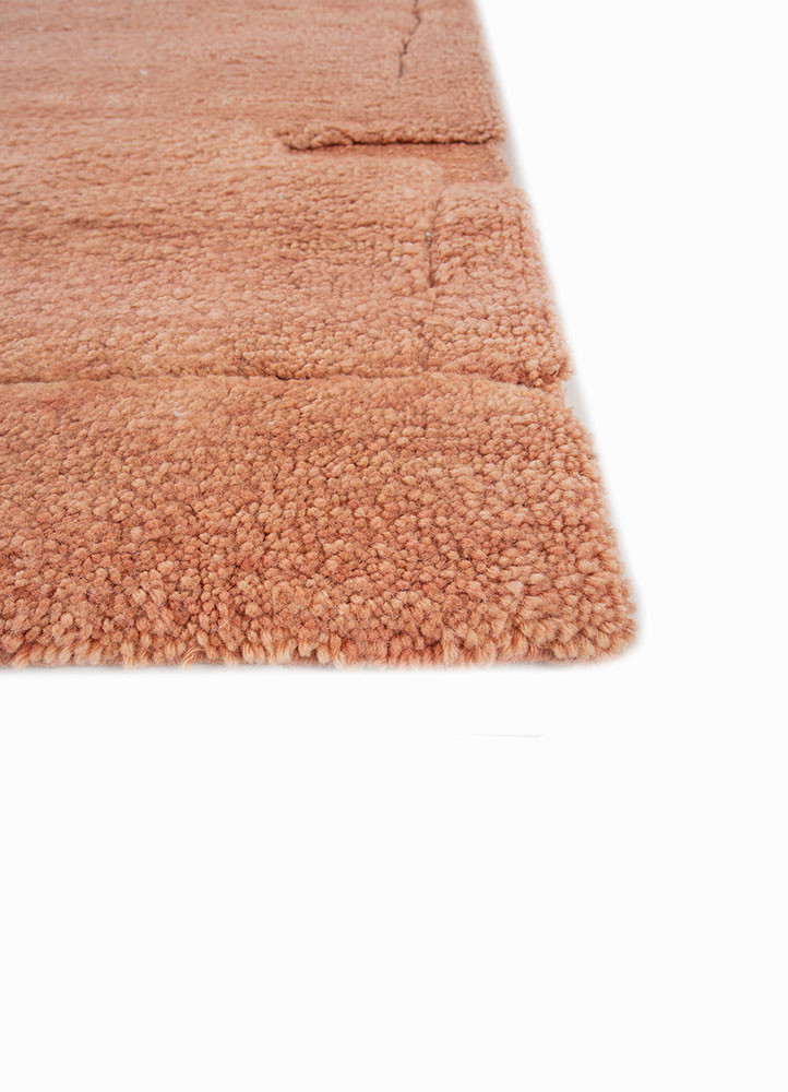 zuri red and orange wool hand knotted Rug - Corner zuri red and orange wool hand knotted Rug - Corner