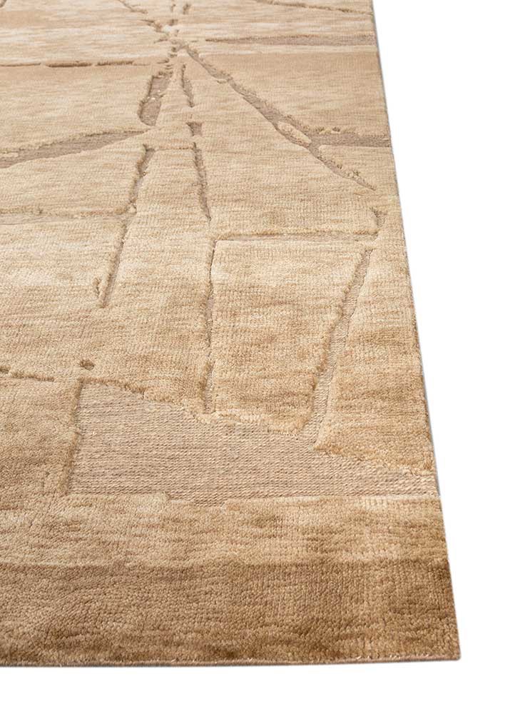 zuri beige and brown wool hand knotted Rug - Corner zuri beige and brown wool hand knotted Rug - Corner