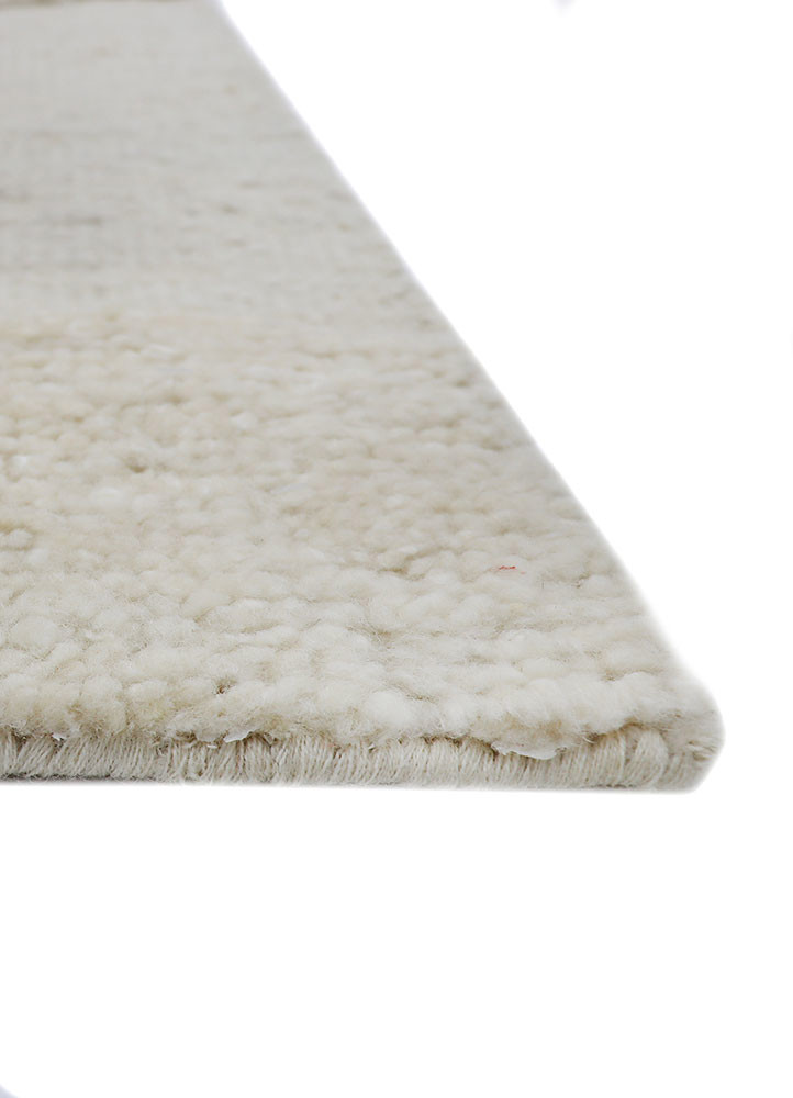 zuri ivory wool hand knotted Rug - Corner zuri ivory wool hand knotted Rug - Corner