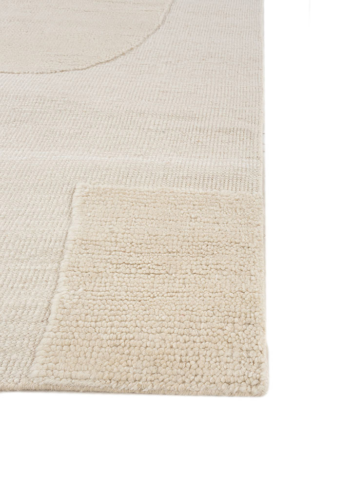 manifest ivory wool hand knotted Rug - Corner manifest ivory wool hand knotted Rug - Corner