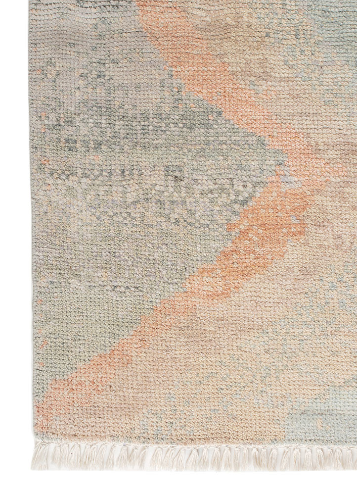 blythe beige and brown wool hand knotted Rug - Corner blythe beige and brown wool hand knotted Rug - Corner