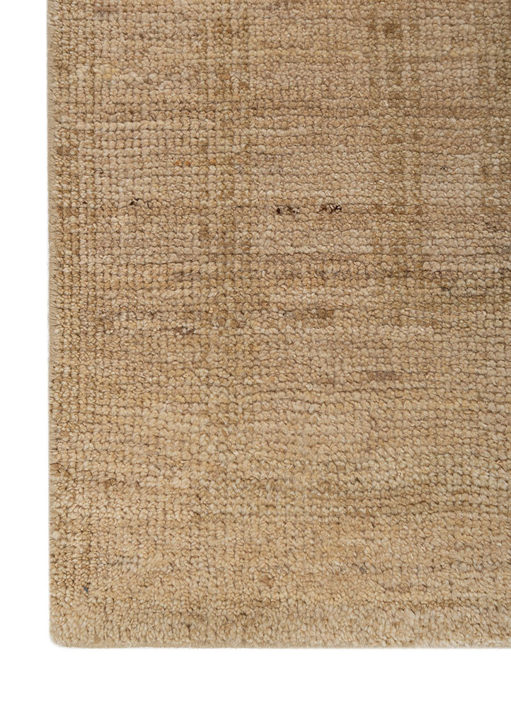thyme beige and brown wool hand knotted Rug - Corner thyme beige and brown wool hand knotted Rug - Corner